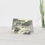 [ Thumbnail: Traditional, Vintage Look Mourning Sympathy Card ]