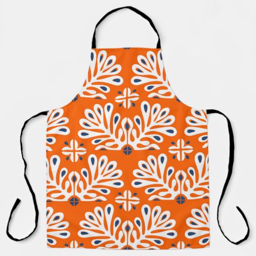 Traditional vintage ornament in Scandinavian style Apron