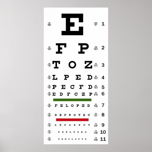 TRADITIONAL VISION TEST CHART