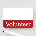 [ Thumbnail: Traditional "Volunteer" Name Tag ]
