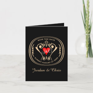 Traditional Vows Save The Date Card