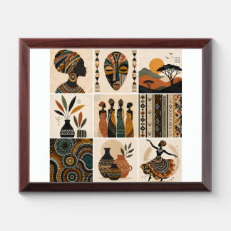 Traditional wall picture award plaque