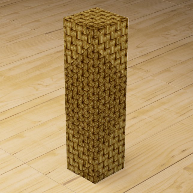 TRADITIONAL WEAVING DESIGN WINE BOX (Front)