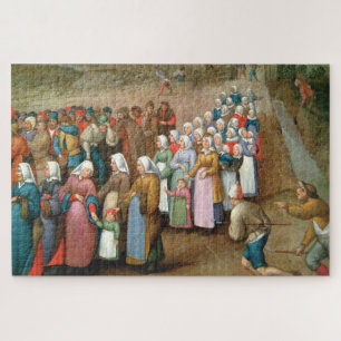 Traditional Wedding Procession (Vintage Art) Jigsaw Puzzle