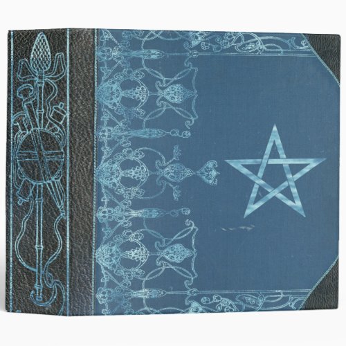 Traditional Wicca Priapic Blue Book of Shadows 3 Ring Binder