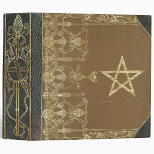 Traditional Wicca Priapic Wand Book of Shadows 3 Ring Binder