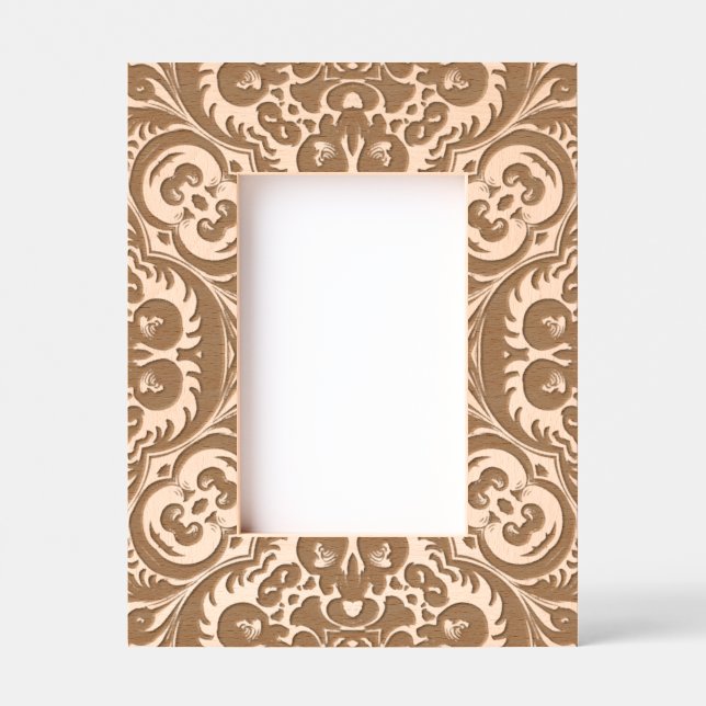 Traditional Wood carving pattern  Engraved Frames (Front)