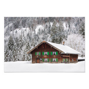 Traditional wooden house in Bavaria photo