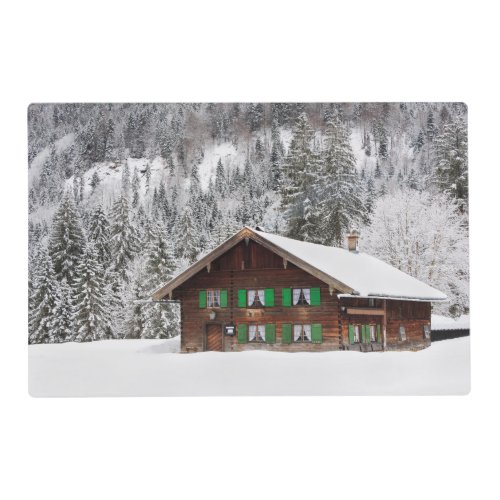 Traditional wooden house in Bavaria placemat