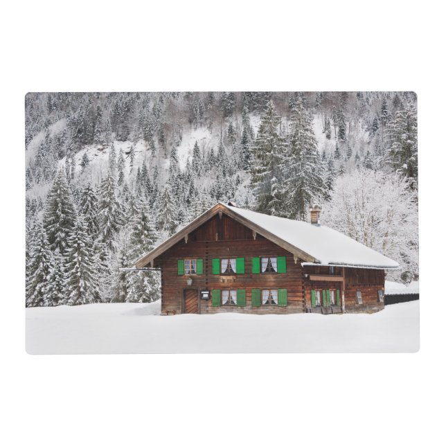 Traditional wooden house in Bavaria placemat (Front)