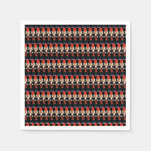 Traditional Wooden Nutcracker Figures Napkins