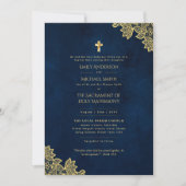 Traditional Wording Catholic Wedding Nuptial Mass Invitation | Zazzle