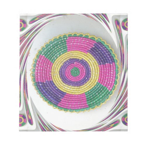 Traditional Woven Plate whirl Notepad