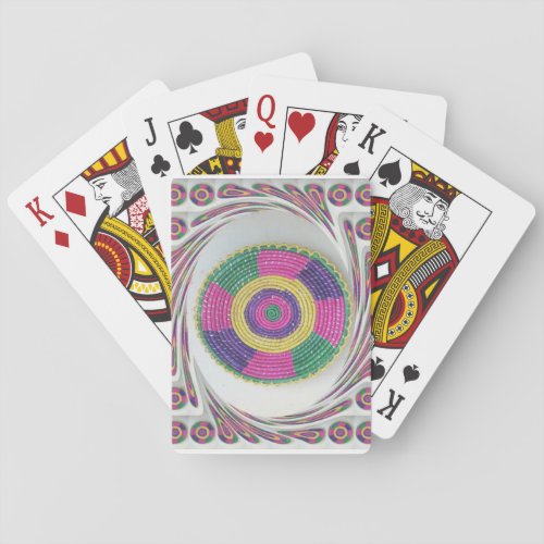 Traditional Woven Plate whirl Playing Cards