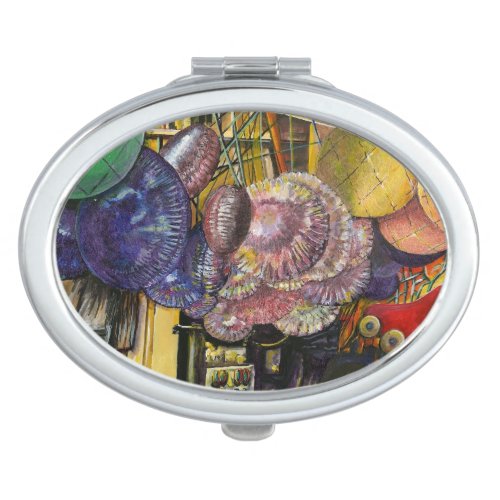 Traditions of Ancient Commerce Jerusalem Compact Mirror