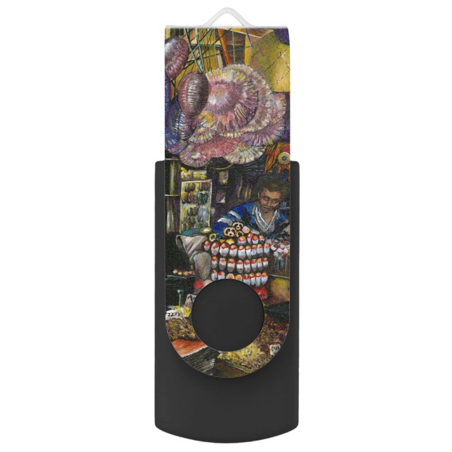 Traditions of Ancient Commerce, Jerusalem Flash Drive (Back (Vertical))