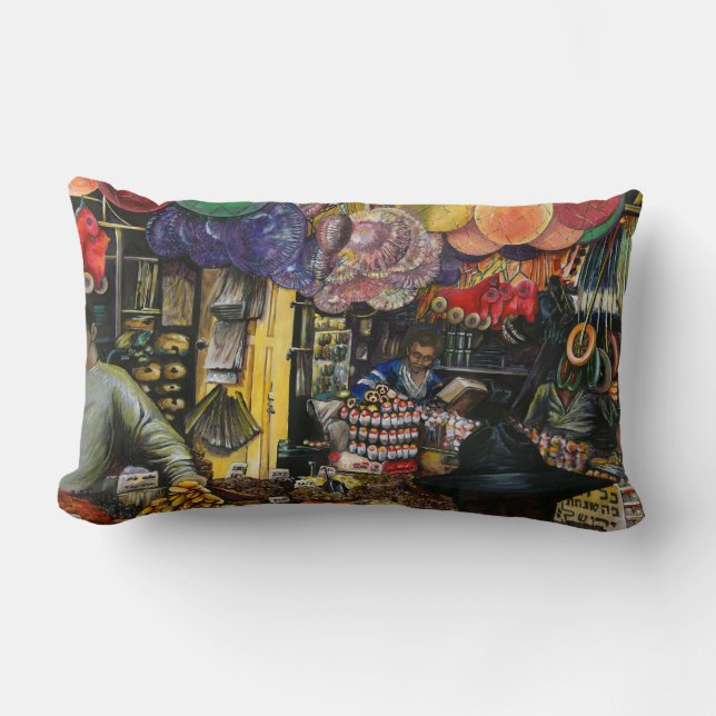 Traditions of Ancient Commerce, Jerusalem Lumbar Pillow (Front)