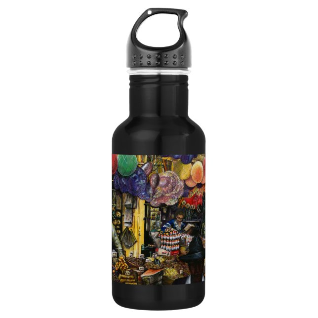 Traditions of Ancient Commerce, Jerusalem Stainless Steel Water Bottle (Front)