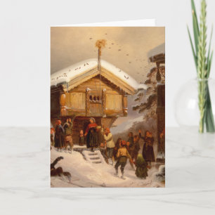Traditions of Christmas Juleskikk Norweigan Card