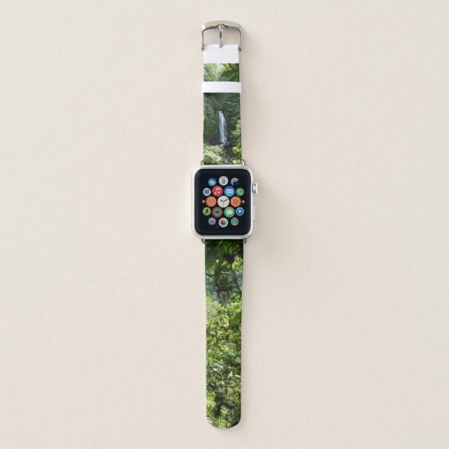 Trafalgar Falls Tropical Rainforest Photography Apple Watch Band (Front)