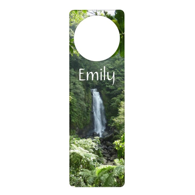 Trafalgar Falls Tropical Rainforest Photography Door Hanger (Front)