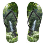 Trafalgar Falls Tropical Rainforest Photography Flip Flops