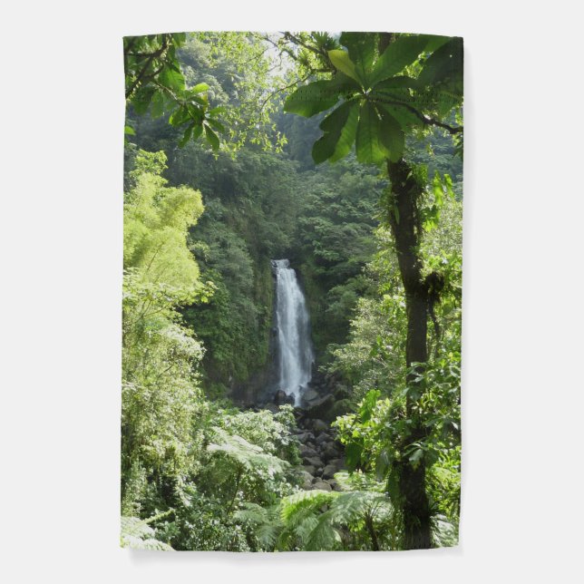 Trafalgar Falls Tropical Rainforest Photography Garden Flag (Front)