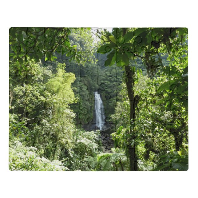 Trafalgar Falls Tropical Rainforest Photography Jigsaw Puzzle (Puzzle Horizontal)