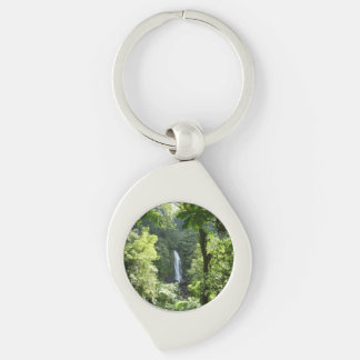 Trafalgar Falls Tropical Rainforest Photography Keychain