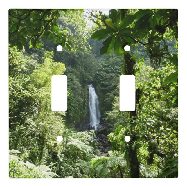Trafalgar Falls Tropical Rainforest Photography Light Switch Cover (Front)