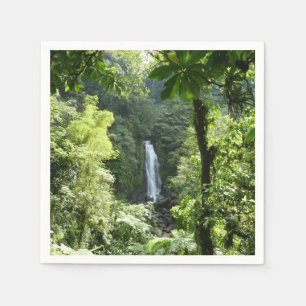 Trafalgar Falls Tropical Rainforest Photography Paper Napkins