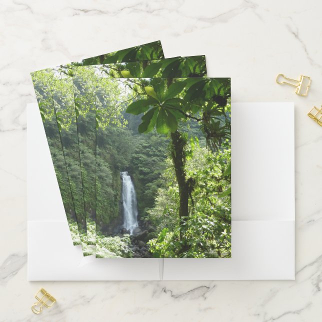 Trafalgar Falls Tropical Rainforest Photography Pocket Folder (In Situ)