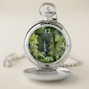 Trafalgar Falls Tropical Rainforest Photography Pocket Watch