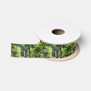 Trafalgar Falls Tropical Rainforest Photography Satin Ribbon