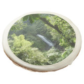 Trafalgar Falls Tropical Rainforest Photography Sugar Cookie (Angled)