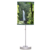Trafalgar Falls Tropical Rainforest Photography Table Lamp (Front)
