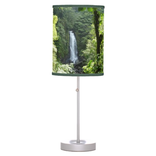 Trafalgar Falls Tropical Rainforest Photography Table Lamp