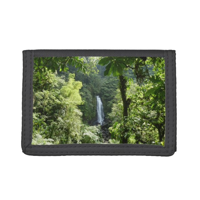 Trafalgar Falls Tropical Rainforest Photography Tri-fold Wallet (Front)