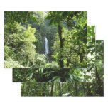 Trafalgar Falls Tropical Rainforest Photography Wrapping Paper Sheets