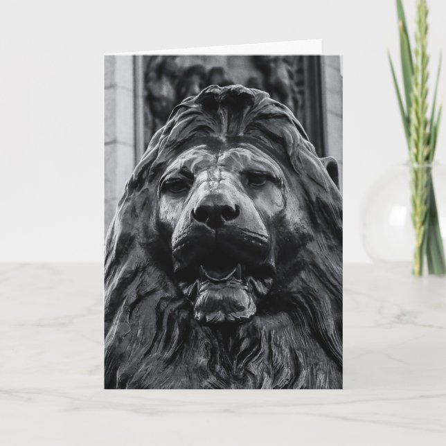 Trafalgar Square Bronze Lion card (Front)