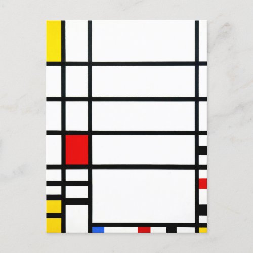 Trafalgar Square by Piet Mondrian _ Modern Art  Postcard