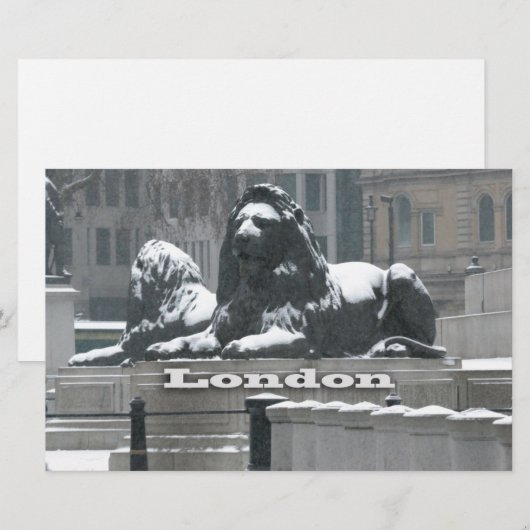Trafalgar Square London - Snow (Front/Back)