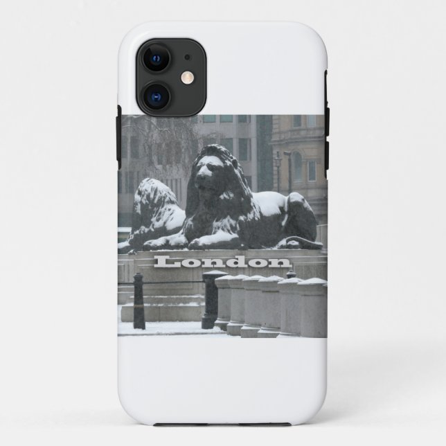 Trafalgar Square London - Snow Case-Mate iPhone Case (Back)