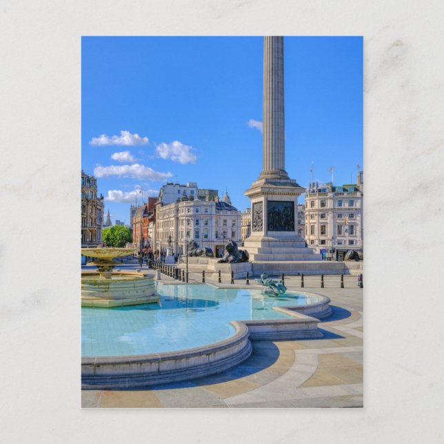 Trafalgar Square, London Uk Postcard (Front)