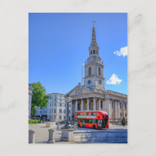 Trafalgar Square, London Uk Postcard