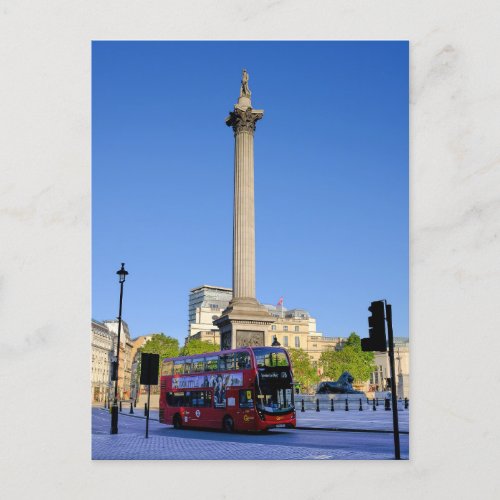 Trafalgar Square London UK Postcard