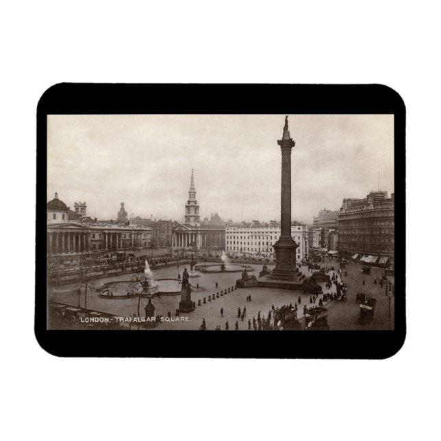 Trafalgar Square, London Vintage  Magnet (Horizontal)