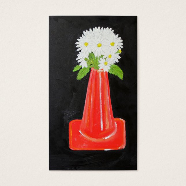 Traffic Cone and Flowers (Front)