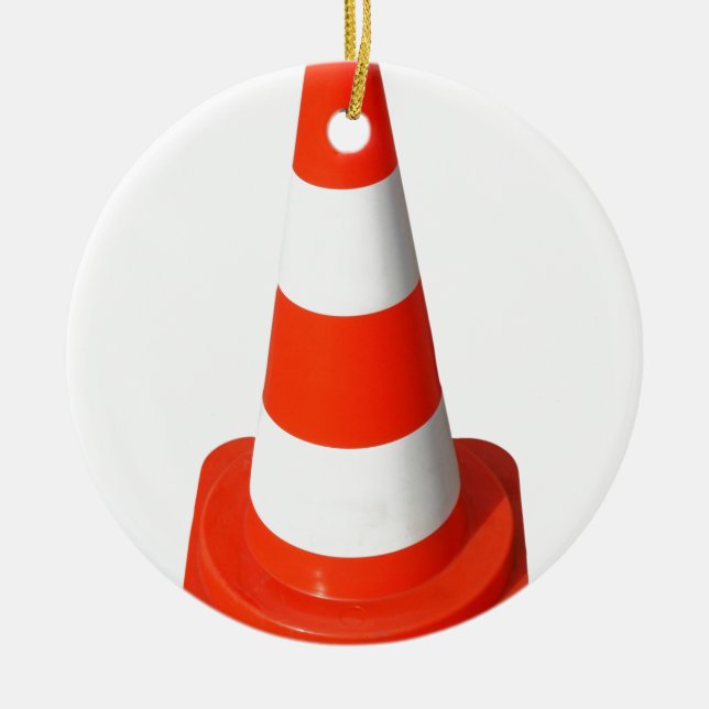 Traffic cone ceramic ornament (Front)