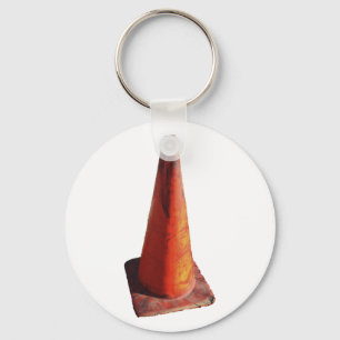 Traffic Cone Keychain